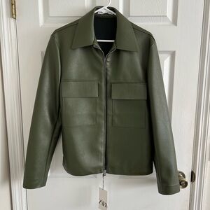 Zara Man Faux Leather Jacket